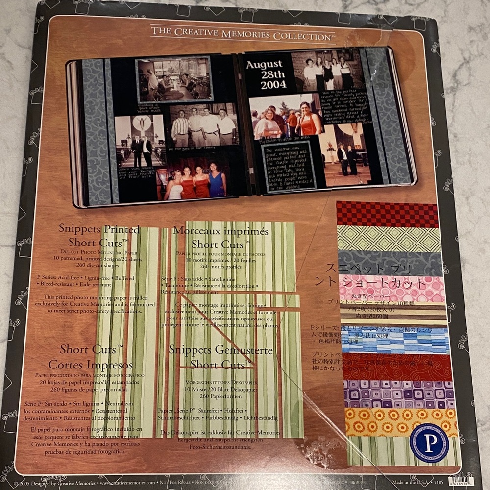 Creative Memories Collection with Snippets Printed Short Cuts